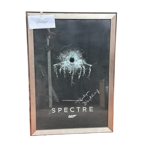 357 - Signed James Bond Spectre Movie Poster, signed by Daniel Craig
approx 112cm x 79cm