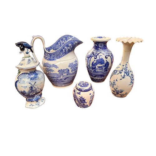 353 - A Collection of Blue & White Ceramics (5) chinese vase AF