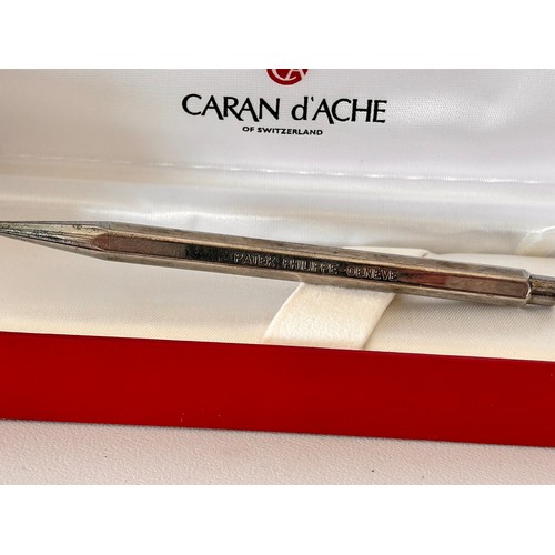 277 - Boxed Patek Philippe Geneve Caran D'Ache pen, including outer cardboard sleeve