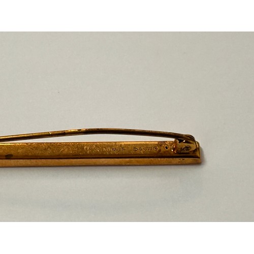 156 - Hallmarked 9ct Gold Tie Pin 1.3g