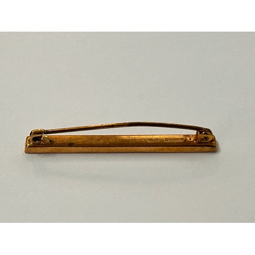 156 - Hallmarked 9ct Gold Tie Pin 1.3g