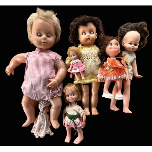 166 - A Collection of Vintage Dolls (8) inc Armand & Marseille German Bisque Doll & Tiny Tears