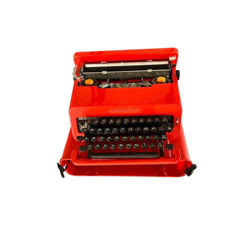 196 - Ettore Sottsass and Perry King for Olivetti, A Valentine typewriter. Circa 1970, in original case, h... 