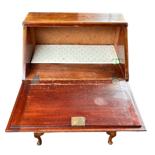 261 - An Oak Three Draw Writing Bureau