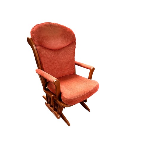 266 - Reproduction American Rocker Style Chairs with Foot Stool