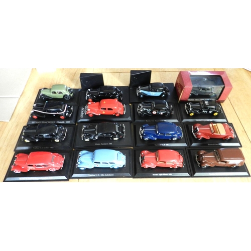 250 - Various model cars. (16) Mostly un-boxed.