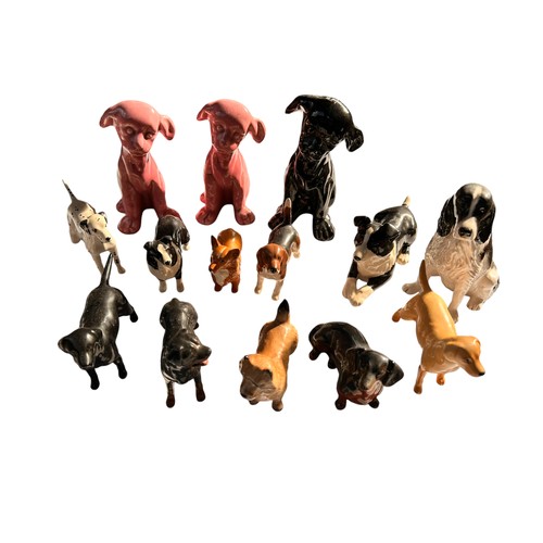 148 - A Collection of Porcelain Dogs (14) inc Beswick & Royal Doulton