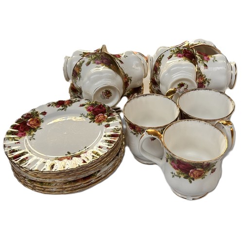 151 - Part Royal Albert ‘Old Country Rose’ tea service (25)