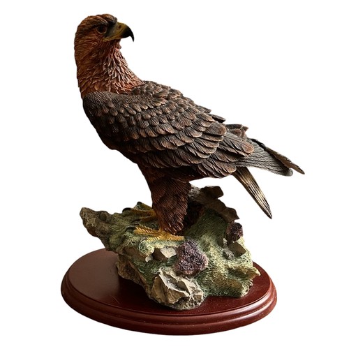 153 - Two Border Fine Arts Sculptures, 'Golden Eagle' Ao658 By Russell Willis &  'Snowy Owl' A4056 By Russ... 