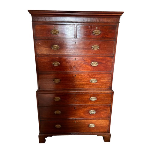 254 - Good Quality Victorian Mahogany Chest-on-chest