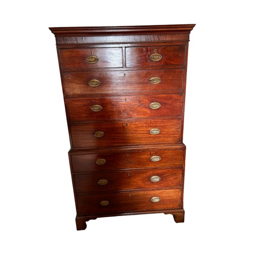 254 - Good Quality Victorian Mahogany Chest-on-chest