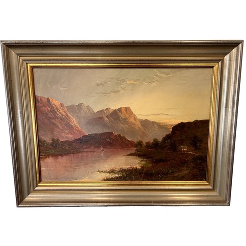 278 - Francis E Jamieson (1895 - 1950) Two framed oil on canvas of a Highland scenes both  56 x 75cm, Bror... 