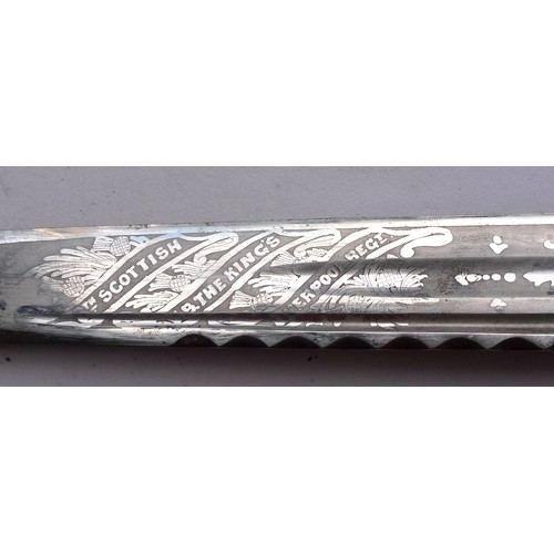 Pre-WW I Scottish dirk which belonged to Lt. Col. J.R. Patterson.Blade ...