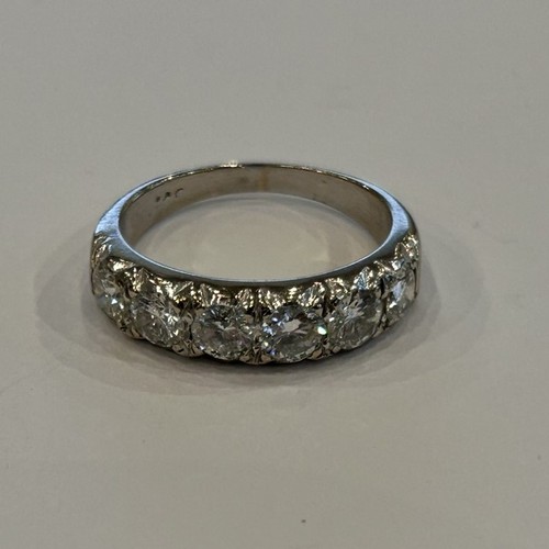 62 - White Gold & Diamond Half Eternity Ring
Approx 1.6ct of Diamond, Seven approx 0.22ct
5.1g gross