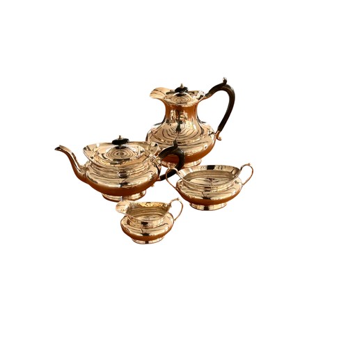 41 - A Good Quality EPNS Four Piece Tea Service (4) inc Teapot, Coffee Pot, Sugar Bowl & Milk Jug, also t... 