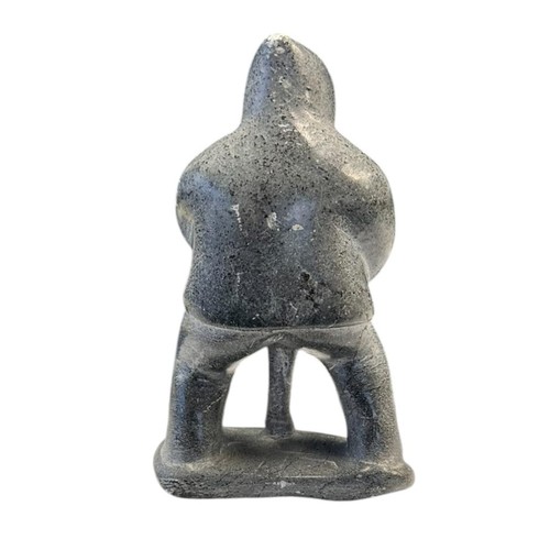 195 - 1970's Inuit Eskimo Soapstone Carving, Probably Canadian or Alaskan, 15cm x 10cm x 4.5cm