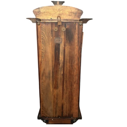 22 - Oak Cased Wall Chiming Clock