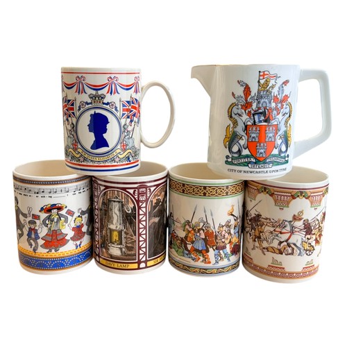 222 - A Collection of Wedgwood mugs & a milk jug (6)