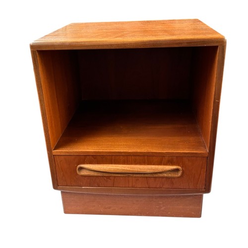 234 - A mid 20th century G Plan Fresco teak bedside cabinet - approx. 53cm high x 45cm wide x 40cm deep