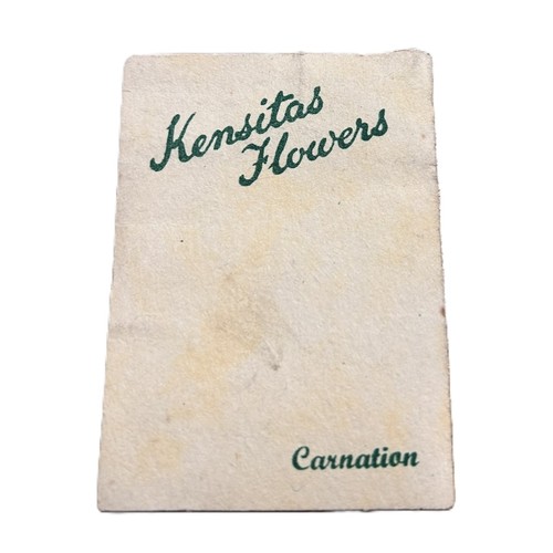 51 - Collection of Kensitas Flowers Silk Cigarette Cards, Featuring Detailed Embroidered Flower Designs a... 