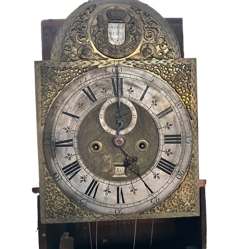 17 - An eight day longcase clock, the 12