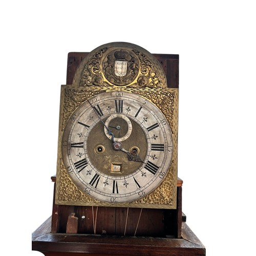 18 - An eight day longcase clock, the 12