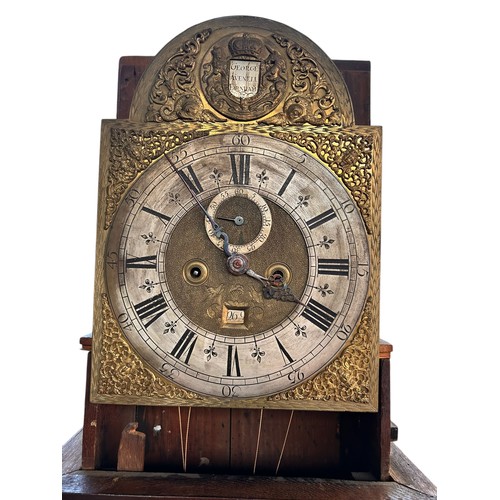 18 - An eight day longcase clock, the 12