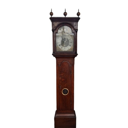 18 - An eight day longcase clock, the 12