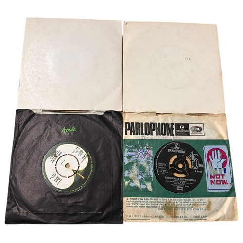 128 - Withdrawn -The Beatles, Six Singles and Live at Shea Bootleg 2 EP Set (8)