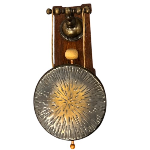 174 - A Wall mounted Brass Dinner Gong