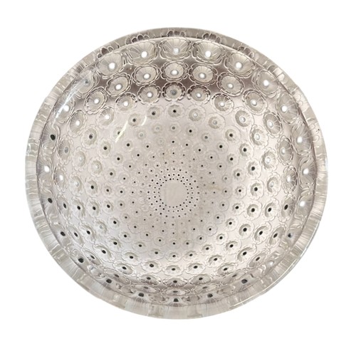 69 - Rene Lalique, a Nemours glass bowl, marked 'Lalique' to base, 25.5cm diameter