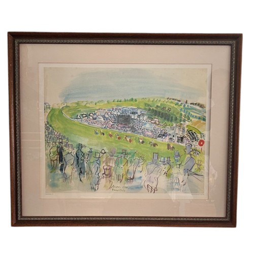 141 - Raoul Dufy (French, 1877-1953) -'Epsom 1930', limited edition lithograph, 41/50, 48cm x 63cm (76cm x... 