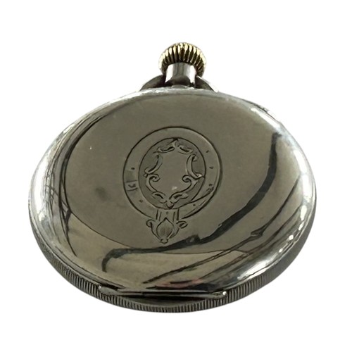161 - Silver Cased Open Face Pocket Watch by Charles Horner Chester 1895 115.3g Wound & Ticks when catalog... 