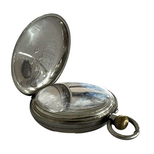161 - Silver Cased Open Face Pocket Watch by Charles Horner Chester 1895 115.3g Wound & Ticks when catalog... 