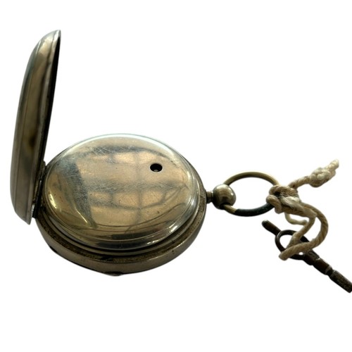 160 - Two Pocket Watches (2)
A White Metal Cased Open Dial Keyless, Remontoir Cylindre 10 Rubis, German  (... 