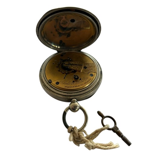 160 - Two Pocket Watches (2)
A White Metal Cased Open Dial Keyless, Remontoir Cylindre 10 Rubis, German  (... 