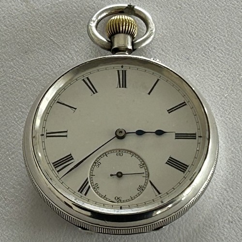 161 - Silver Cased Open Face Pocket Watch by Charles Horner Chester 1895 115.3g Wound & Ticks when catalog... 