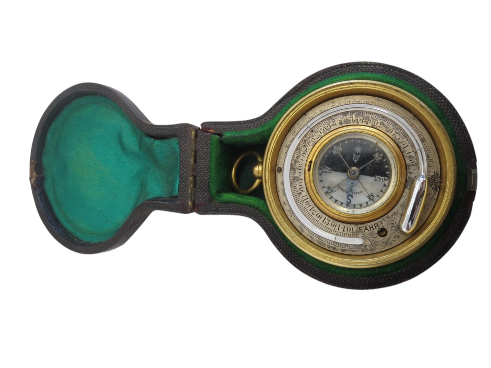 Antique Cased Chadburns, Liverpool Compensated Pocket Compass with ...