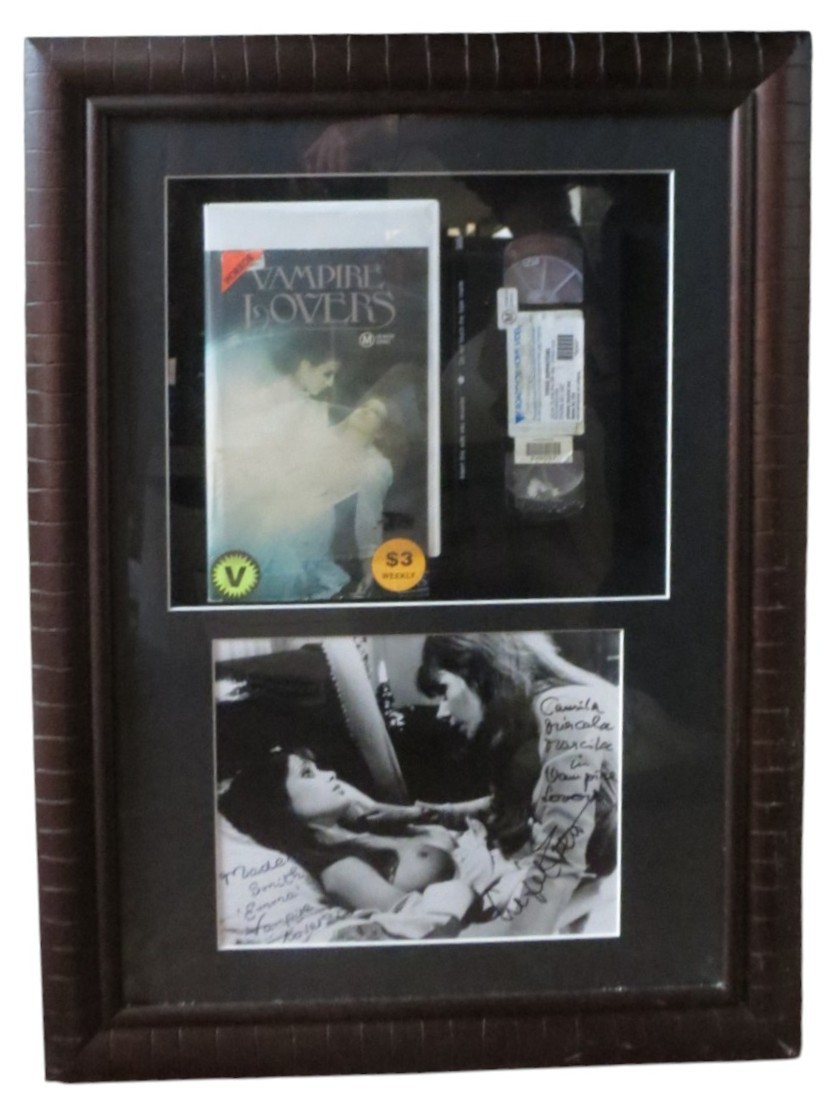 The Vampire Lovers - framed collectible display featuring the 1970 ...