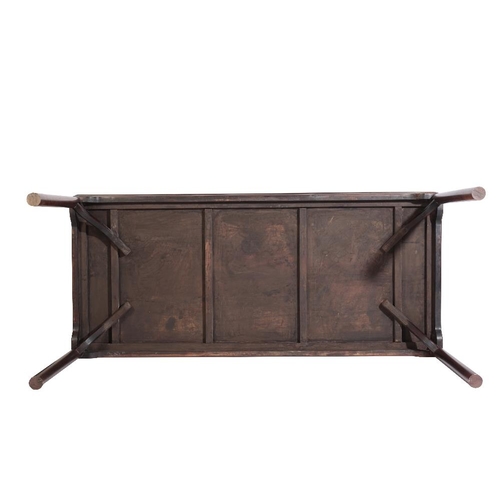 23 - RARE HUANGHUALI PAINTING TABLE, HUA ZHUO, LATE MING DYNASTY  the finely figured high rectangular 'fl... 