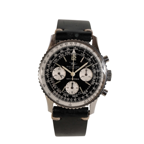 282 - BREITLING NAVITIMER GENTLEMANS  STAINLESS STEEL CHRONOGRAPH WRIST WATCH with manual wind movement, b... 