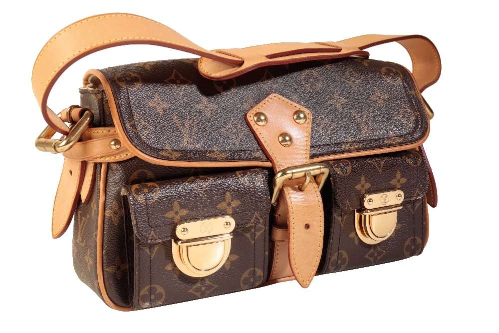 Louis Vuitton monogram along bag with 2 front pockets