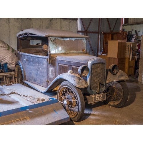 11 - 1933 AUSTIN 7 'T 52' RESTORATION PROJECT. Registration Number: T 52, Engine Number: M1-87484, Chassi... 