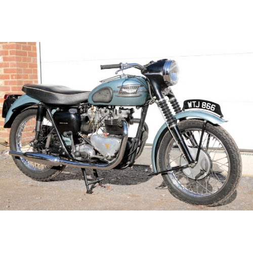 16 - 1955 TRIUMPH TIGER 110. Registration Number: WTJ 866, Chassis Number: 73664, Engine Number: 73664. T... 