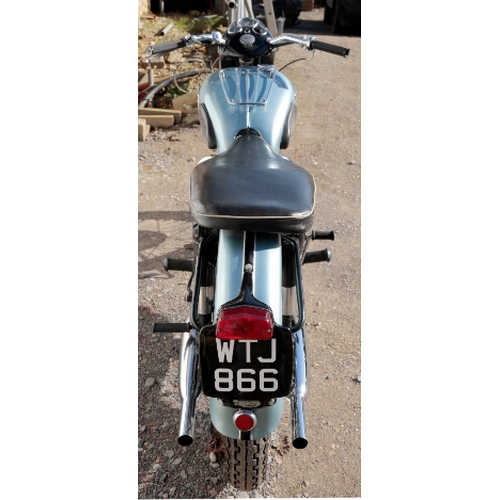 16 - 1955 TRIUMPH TIGER 110. Registration Number: WTJ 866, Chassis Number: 73664, Engine Number: 73664. T... 