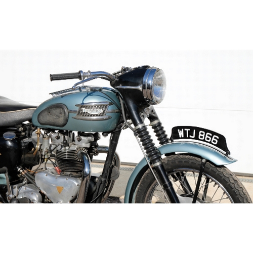 16 - 1955 TRIUMPH TIGER 110. Registration Number: WTJ 866, Chassis Number: 73664, Engine Number: 73664. T... 