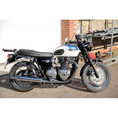 18 - 2019 TRIUMPH BONNEVILLE T120. Registration Number: HD19 GWZ, Chassis Number: SMTDAD75HWK913987, Engi... 