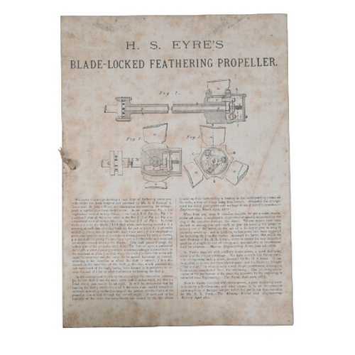 212 - H. S. EYRE 'BLADE LOCKED FEATHERING PROPELLER' DEMONSTRATION MODEL the finely constructed model rais... 