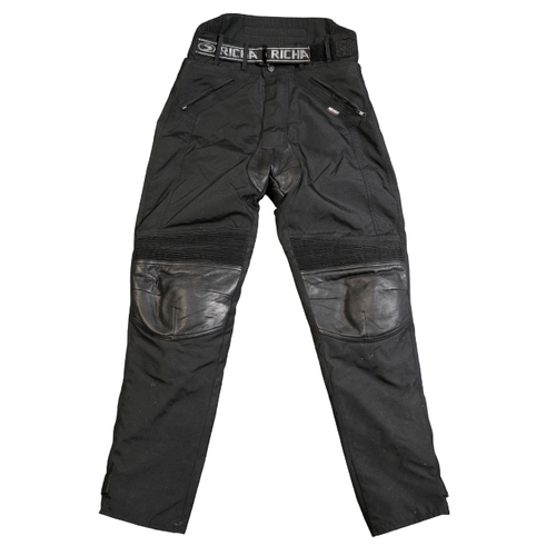 31 - A PAIR OF TEXSPEED GORETEX MOTORCYCLE OVER-JEANS and another pair of Richa Goretex motorcycle over j... 