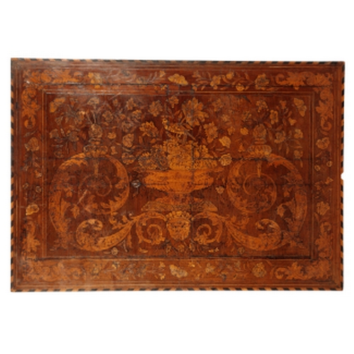 140 - A DUTCH WALNUT AND MARQUETRY CENTRE TABLE the 17th century marquetry top in the style of Jan van Mek... 